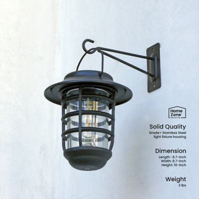 Image showing  Solar-Powered Wall-Hanging Lights with Brackets, ELJ6792V, 2 Count