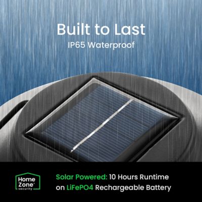 Image showing 5 th Home Zone Security Solar-Powered Wall-Hanging Lights with Brackets, ELJ6792V, 2 Count