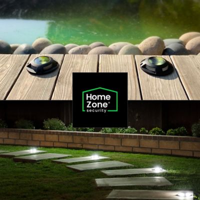 Image showing 8 th Home Zone Security 12-Pack Outdoor Solar Deck Light, Black, 20 Lumens