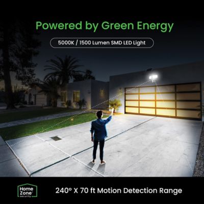 Image showing  SMD Linkable 2-Light Motion-Sensing Solar-LED Flood Light, 1,500 Lumens, 2 Pack