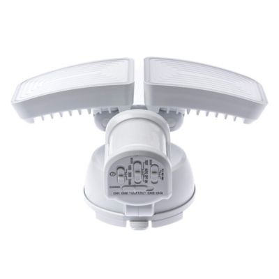 Image showing 6 th Home Zone Security SMD Linkable 2-Light Motion-Sensing Solar-LED Flood Light, 1,500 Lumens, 2 Pack