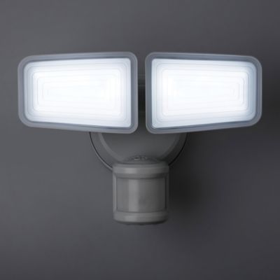 Image showing 7 th Home Zone Security SMD Linkable 2-Light Motion-Sensing Solar-LED Flood Light, 1,500 Lumens, 2 Pack