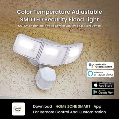 Image showing  Smart SMD 3-Light Motion Sensing LED Outdoor Flood Light, 3,500 Lumens