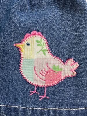 Image showing  Infant Girl Jumper Denim Patchwork