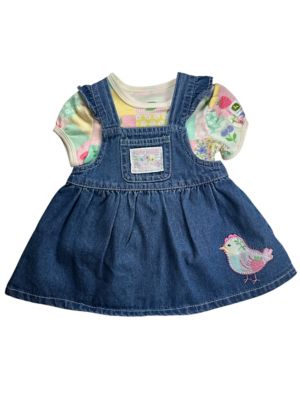 Image showing  Infant Girl Jumper Denim Patchwork