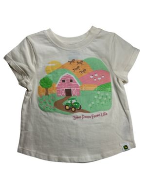 John Deere Toddler Girl Tee Farm Life