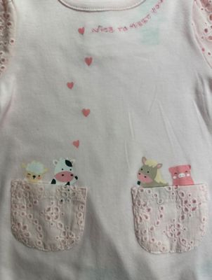 Image showing  Infant Girl Romper Nice To Meet You