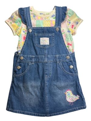 John Deere Toddler Girl Jumper Denim Patchwork