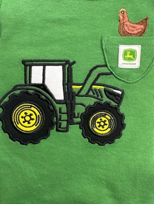 Image showing 2 th John Deere Infant Boy Creeper Chicken Scoop