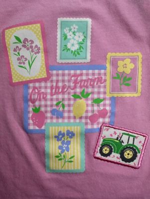 Image showing  Toddler Girl Tee Patchwork On Farm