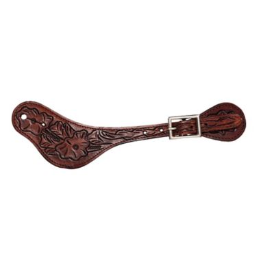 Tough1 Floral Tooled Spur Strap