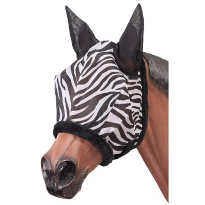 Image showing  Zebra Print Fly Mask