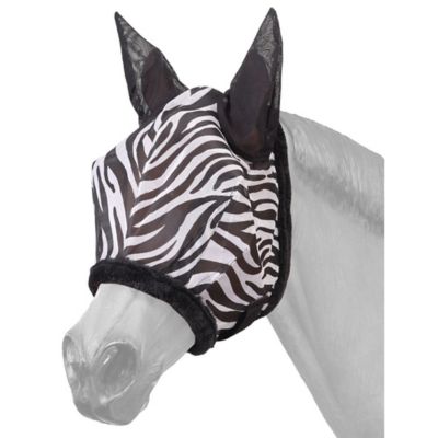 Image showing  Zebra Print Fly Mask