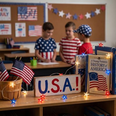 Image showing  Patriotic Star String Light