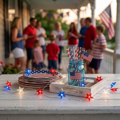 Image showing  Patriotic Star String Light