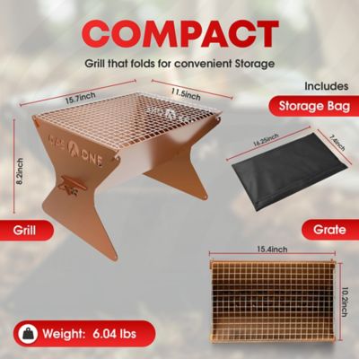 Image showing  15 in Foldable Charcoal Grill