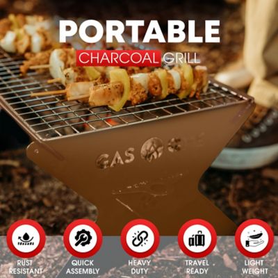 Image showing  15 in Foldable Charcoal Grill