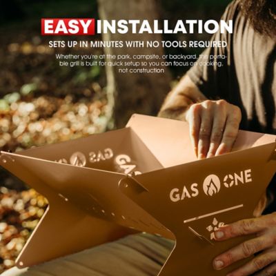 Image showing 5 th Gas One 15 in Foldable Charcoal Grill