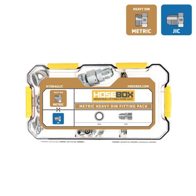 Hose Box Inc. Metric Heavy Din - JIC - Din Seals Fitting Pack