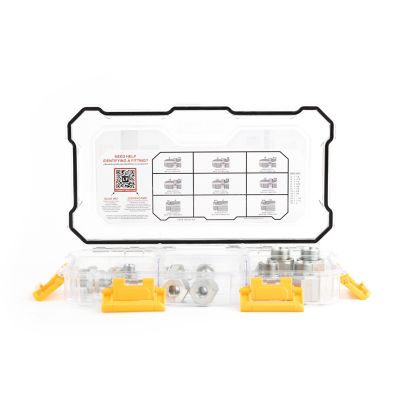 Image showing 2 th Hose Box Inc. Metric Heavy Din - JIC - NPT Fitting Pack