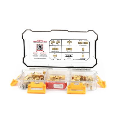 Image showing  D.O.T. 3/8 in. Brass Compression Air Brake Fittings Kit