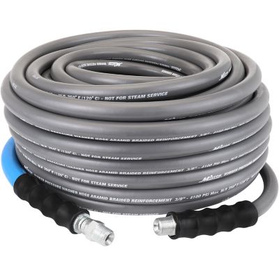 Image showing  3/8 in. x 100 ft. Aramid-Braided Pressure Washer Hose Assembly