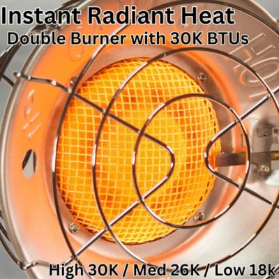 Image showing  30,000-BTU Double Tank-Top Outdoor Portable Propane Heater
