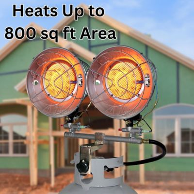 Image showing  30,000-BTU Double Tank-Top Outdoor Portable Propane Heater