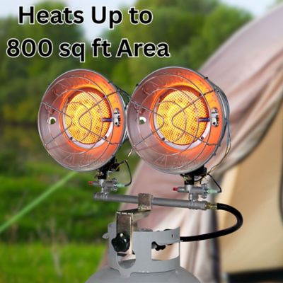Image showing 6 th Comfort Gear 30,000-BTU Double Tank-Top Outdoor Portable Propane Heater