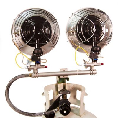 Image showing 7 th Comfort Gear 30,000-BTU Double Tank-Top Outdoor Portable Propane Heater