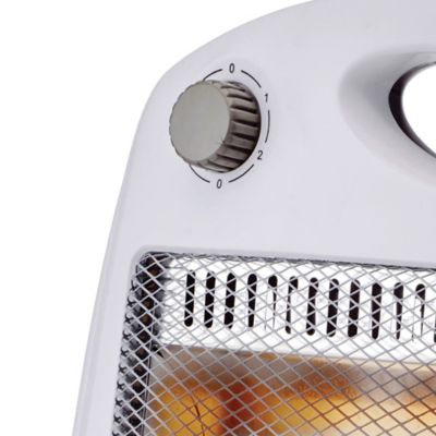Image showing  800-Watt-Max Portable Quartz Space Heater, White