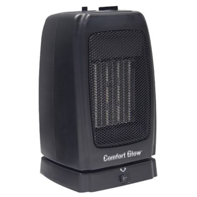 Image showing  1,500-Watt-Max Portable Oscillating Ceramic Fan Heater with Thermostat, Black