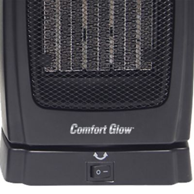 Image showing  1,500-Watt-Max Portable Oscillating Ceramic Fan Heater with Thermostat, Black