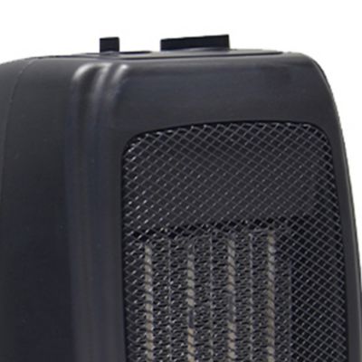 Image showing  1,500-Watt-Max Portable Oscillating Ceramic Fan Heater with Thermostat, Black
