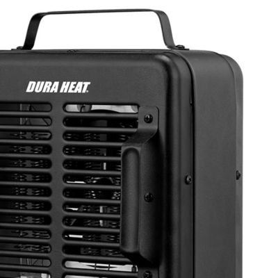 Image showing  1,500-Watt-Max Portable Milkhouse-Style Heater and Fan, with Thermostat and Anti-Freeze Setting, Black