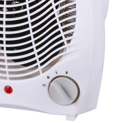 Image showing  1,500-Watt-Max Portable Ceramic Space Heater and Fan, White
