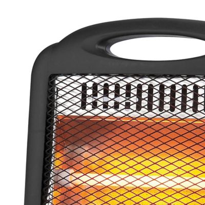 Image showing  600-Watt-Max Portable Quartz Space Heater, Black