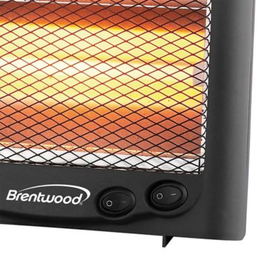 Image showing  600-Watt-Max Portable Quartz Space Heater, Black