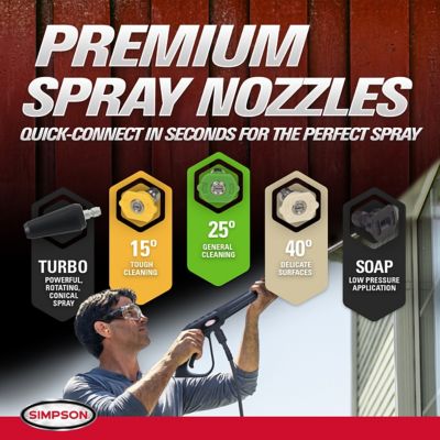 Image showing 4 th SIMPSON Clean Machine 2600 PSI at 1.1 GPM Electric Pressure Washer, 61484