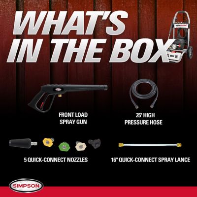 Image showing 8 th SIMPSON Clean Machine 2600 PSI at 1.1 GPM Electric Pressure Washer, 61484