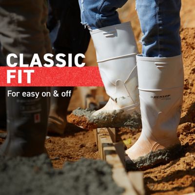 Image showing 8 th Dunlop Men's PVC 16 in. Plain Toe Boot