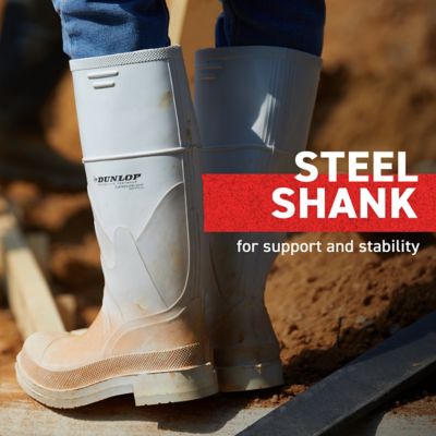 Image showing 7 th Dunlop Men's PVC 16 in. Plain Toe Boot