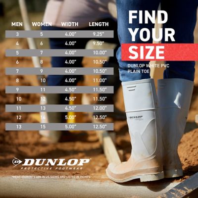 Image showing 9 th Dunlop Men's PVC 16 in. Plain Toe Boot