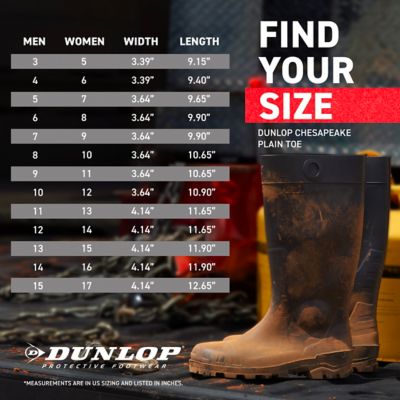 Image showing 8 th Dunlop Men's Chesapeake HD 16 in. Plain Toe Boot