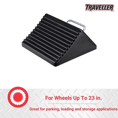 Image showing  8 in. x 8 in. x 4 in. Polyurethane Trailer Wheel Chock
