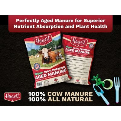 Image showing  Viagrow 40 lb. 1.5 cu. ft. Organic Cow Manure Soil Amendment for Lawn and Garden, 60 pk. Pallet