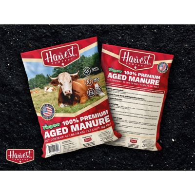 Image showing  Viagrow 40 lb. 1.5 cu. ft. Organic Cow Manure Soil Amendment for Lawn and Garden, 1 pk.