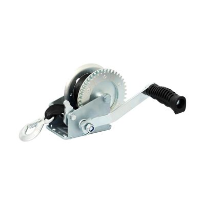 Carry-On Trailer Manual Geared Hand Winch, Single Speed, 1,400 lb. Capacity