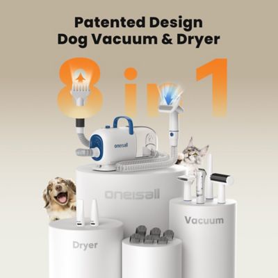 Image showing  BM1 8-in-1 Dog Grooming Vacuum & Dryer - Adjustable Speed/Temperature, Metal Blades for Shedding