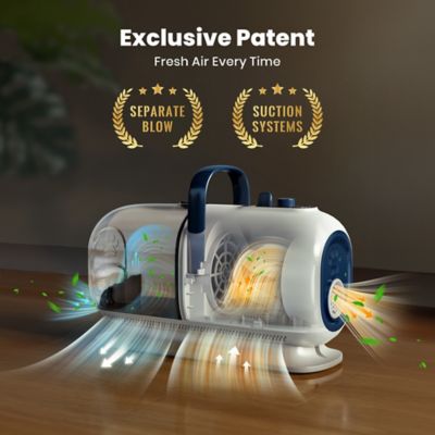 Image showing  BM1 8-in-1 Dog Grooming Vacuum & Dryer - Adjustable Speed/Temperature, Metal Blades for Shedding